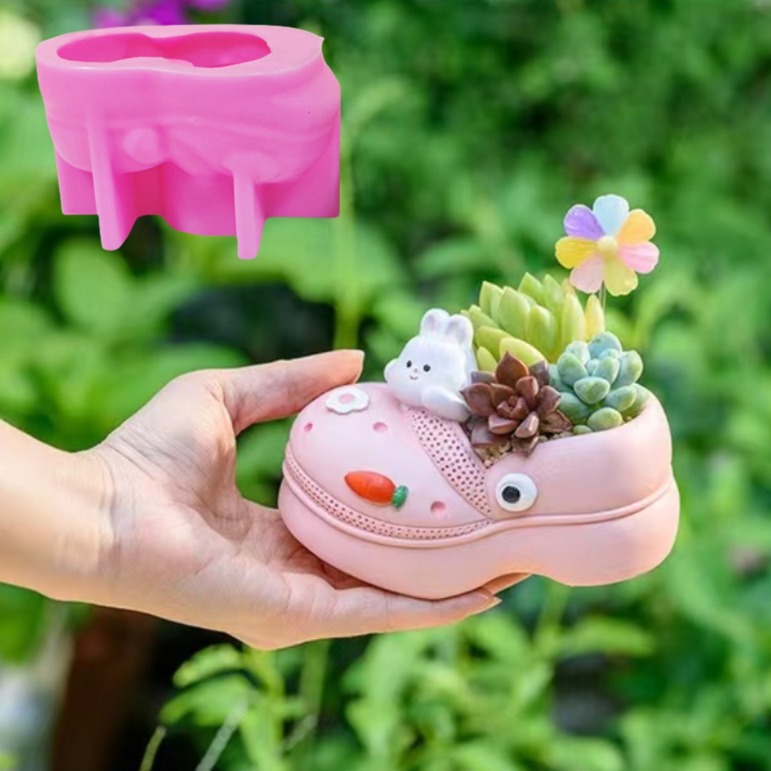 Potsticker Mold - Sandal hewan 3D, Pot bunga tanaman