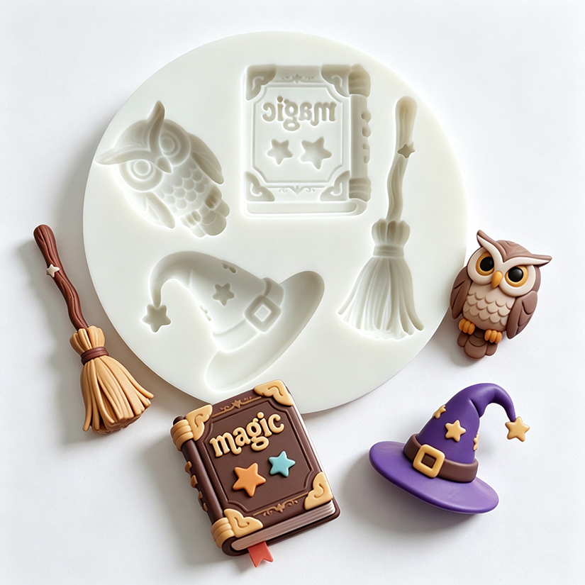 Bunny Cake Mold - Cetakan Silikon Burung Hantu Buku Ajaib