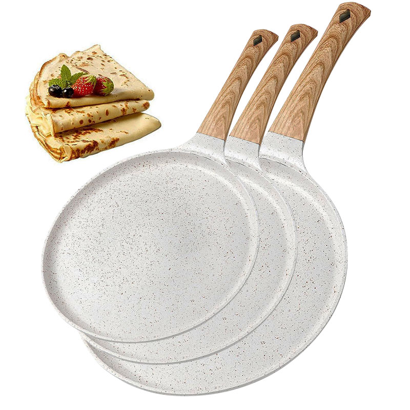 Egg Waffle Pan - Wajan Crepe Anti Lengket 20/24/28cm, Wajan