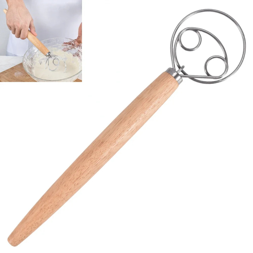 Danish Pancake Pan - Pengaduk Roti Pengocok Adonan Denmark Tangan