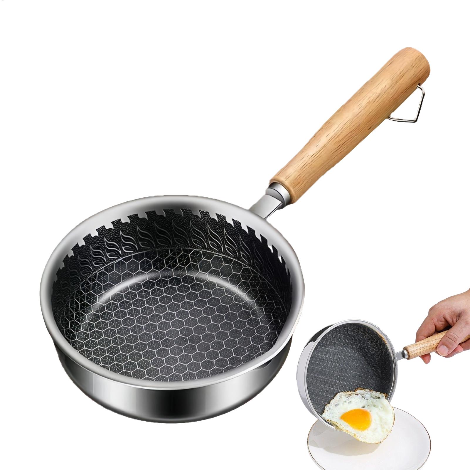 Egg Waffle Pan - Wajan Penggorengan Mini Anti Lengket Gagang