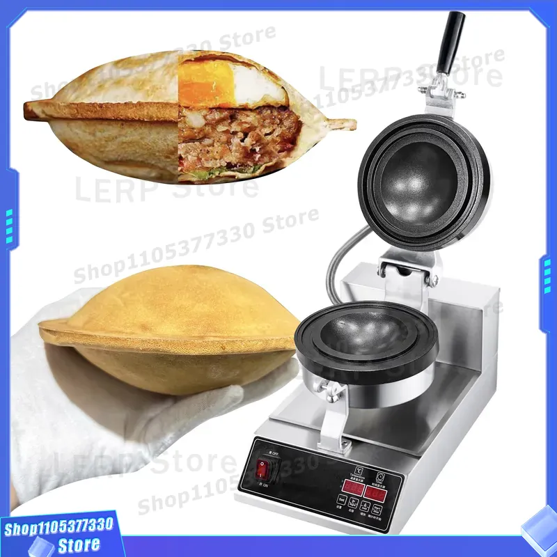 Waffle Cone Maker - Mesin Pembuat Waffle Komersial Anti Lengket