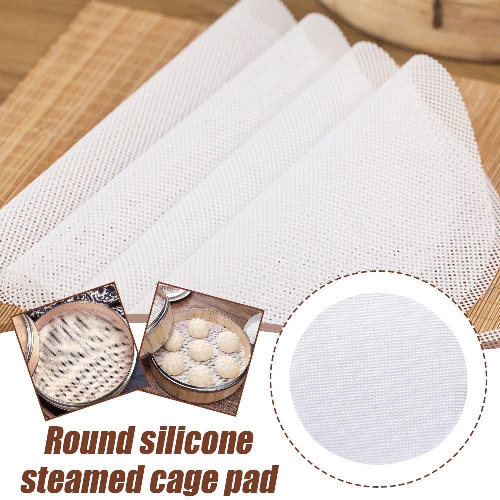 Bao Steamer Bamboo - Alas Kukus Bambu Silikon Anti Lengket,