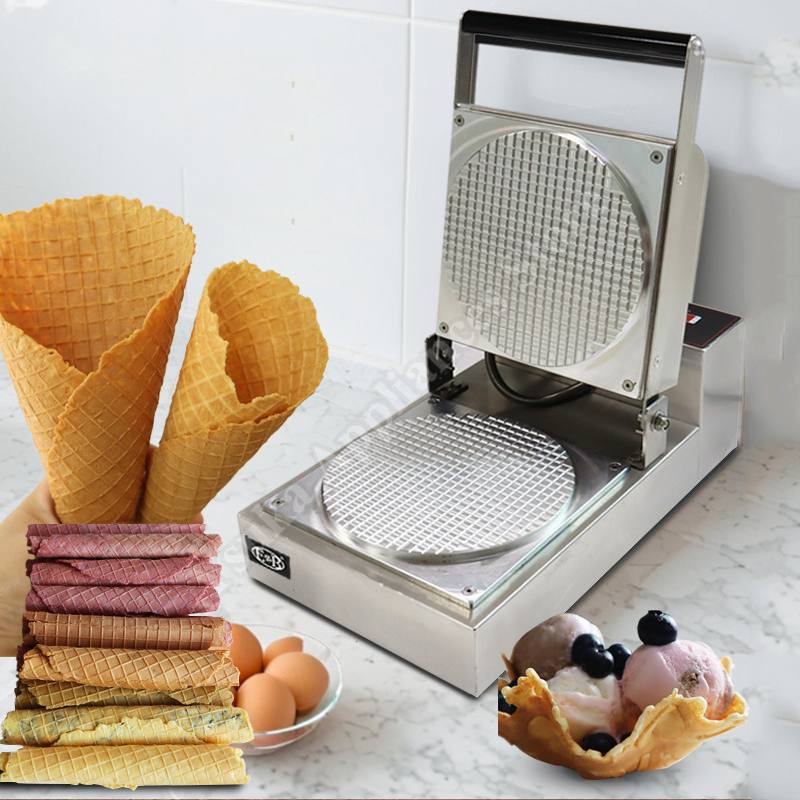 Waffle Cone Maker - Mesin Pembuat Roll Listrik Kecil, Pembuat