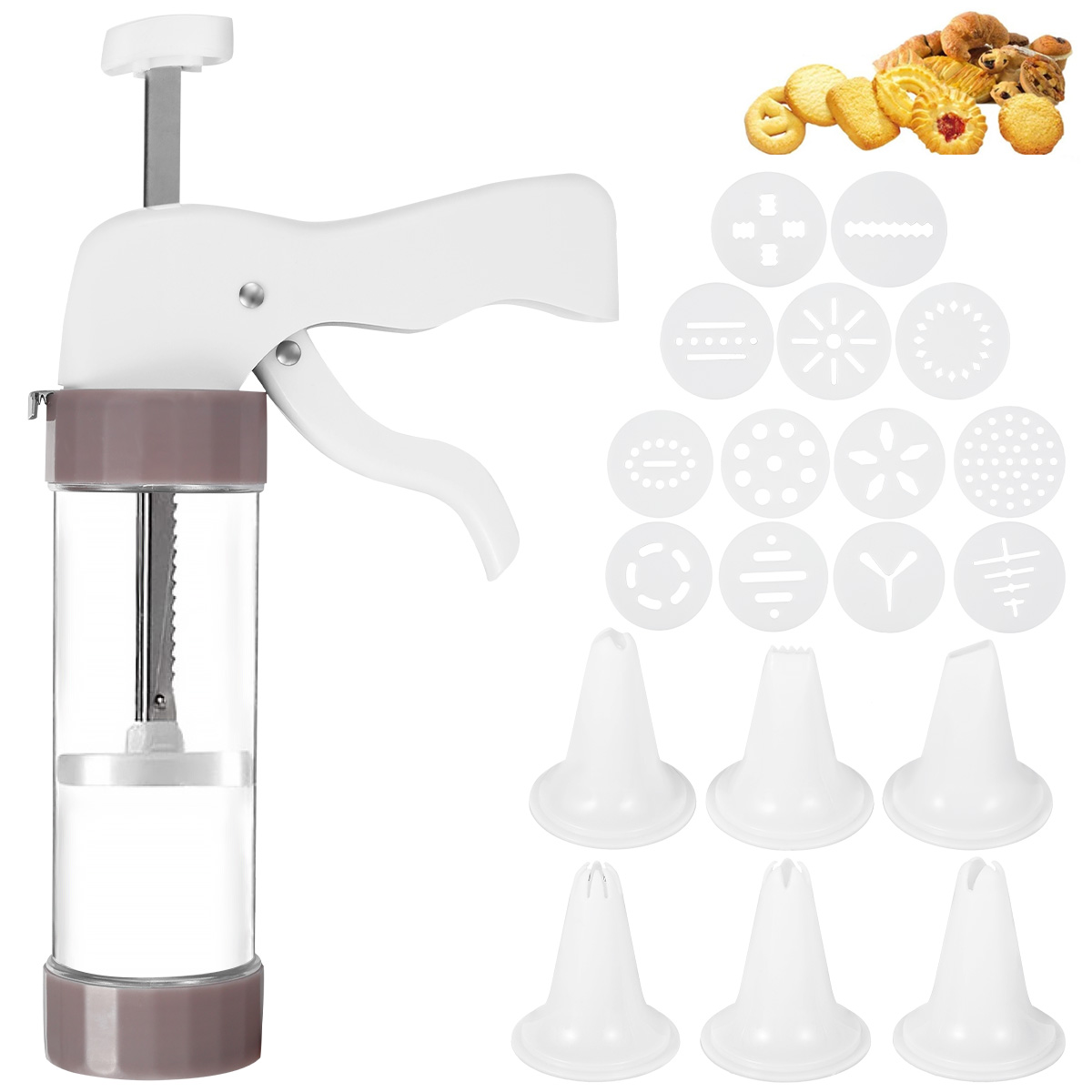 Churros Maker Gun - Set Alat Pembuat Kue Kering Cookie