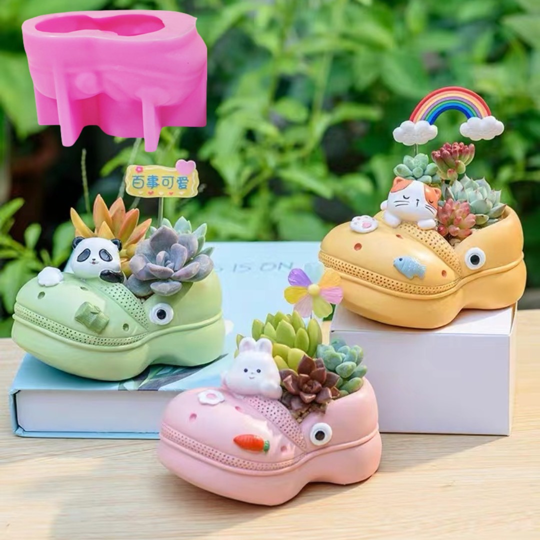 Sandal hewan 3D, Pot bunga tan - Potsticker Mold ulasan dan harga