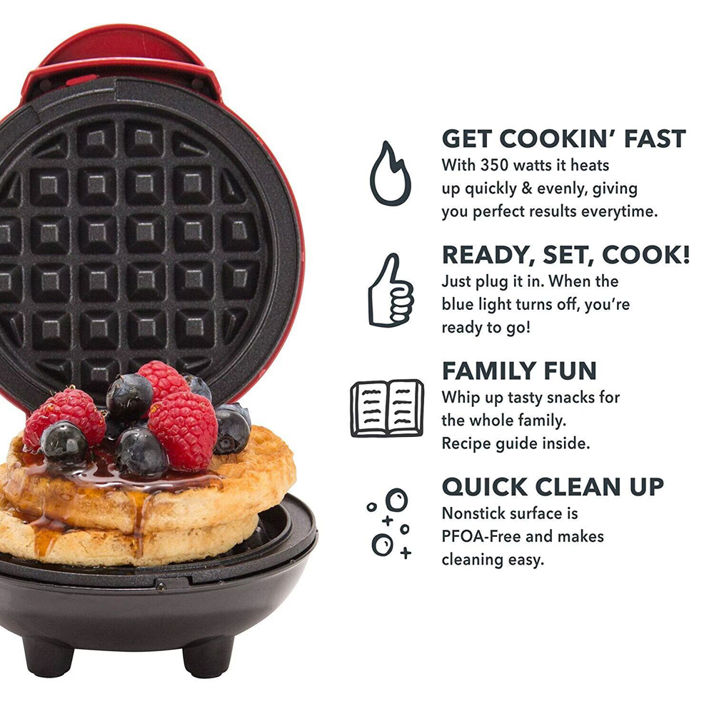 Pembuat Waffle Mini Oven Kue T - Egg Waffle Pan ulasan dan harga