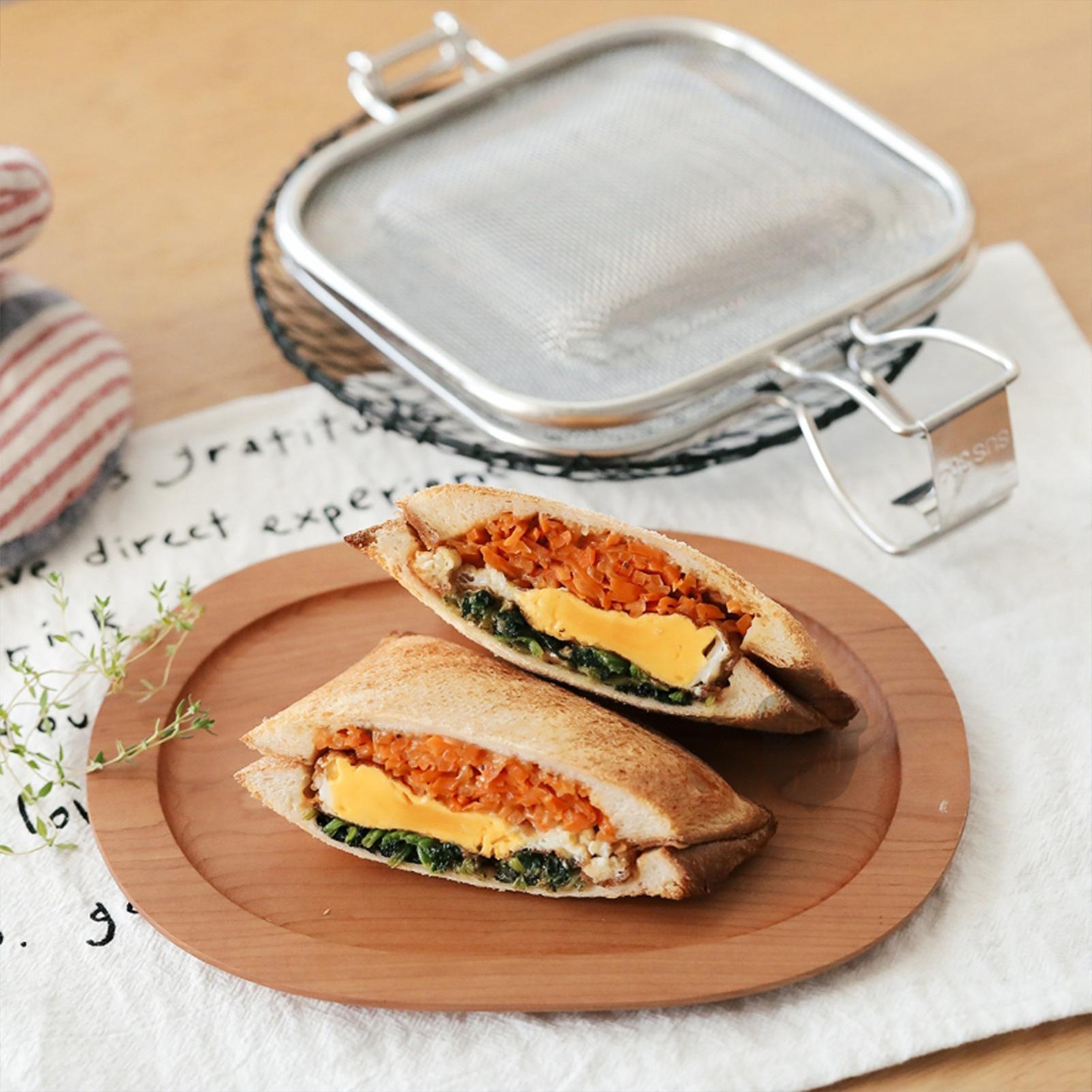 Alat Pemanggang Roti dari Baja - Hot Dog Press ulasan dan harga