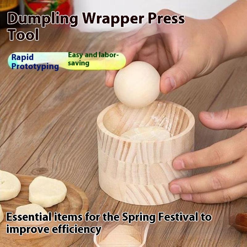 1 Set Pembuat Pangsit Kayu - A - Dumpling Press Set ulasan dan harga