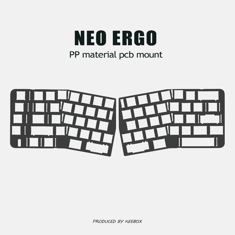 Pelat Posisi Keyboard Neo Ergo - Crepe Pan Carbon ulasan dan harga