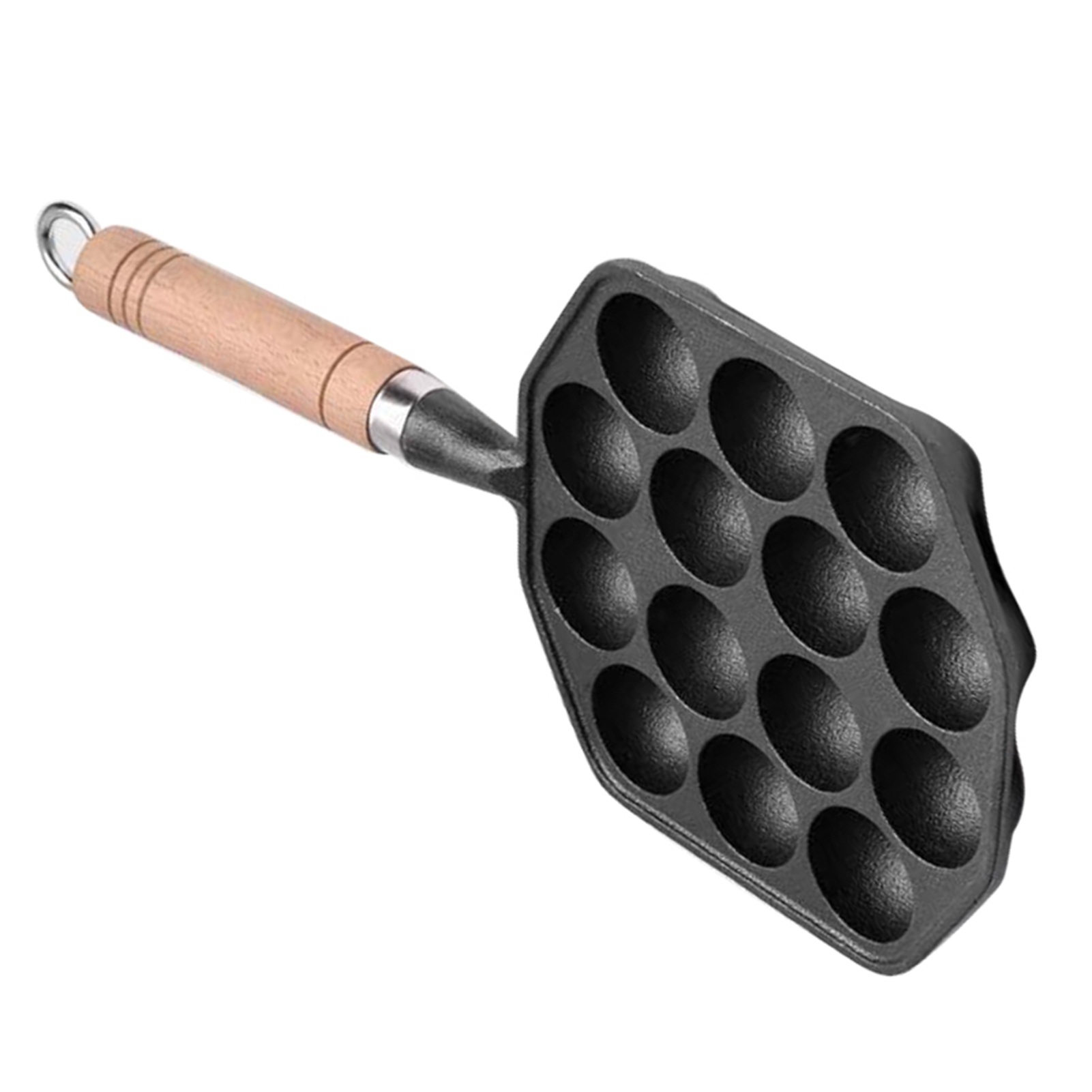 Panci Takoyaki 14 lubang besi  - Egg Waffle Pan ulasan dan harga