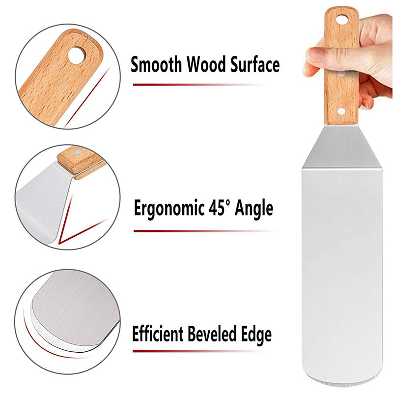 Set Spatula Profesional, Turne - Okonomiyaki Spatula ulasan dan harga
