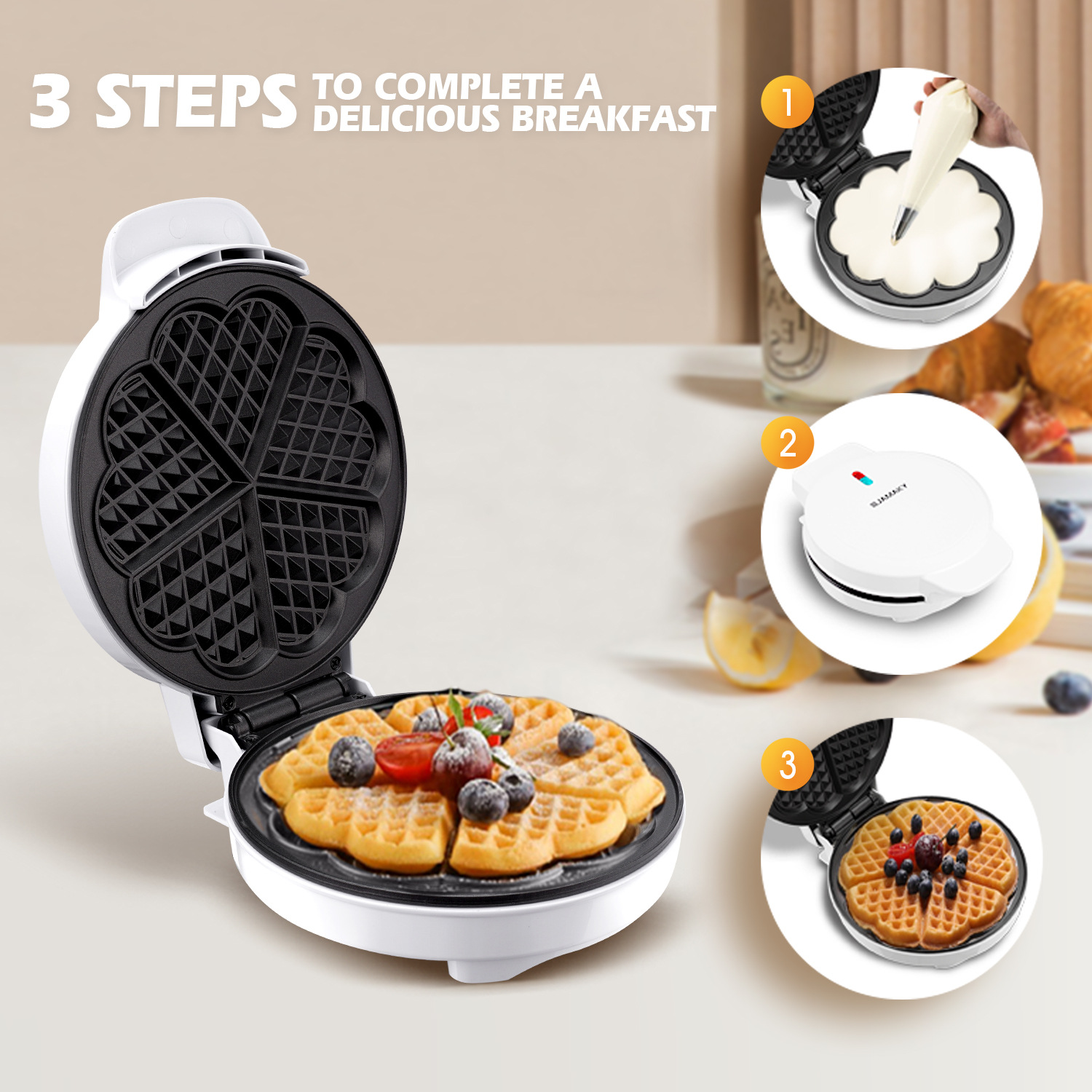 Mesin cetakan wafel sarapan el - Egg Waffle Pan ulasan dan harga
