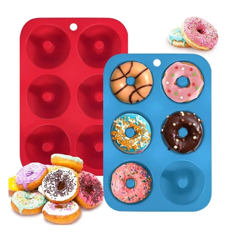 Loyang kue silikon 6 lubang, c - Donut Mold Silicone ulasan dan harga
