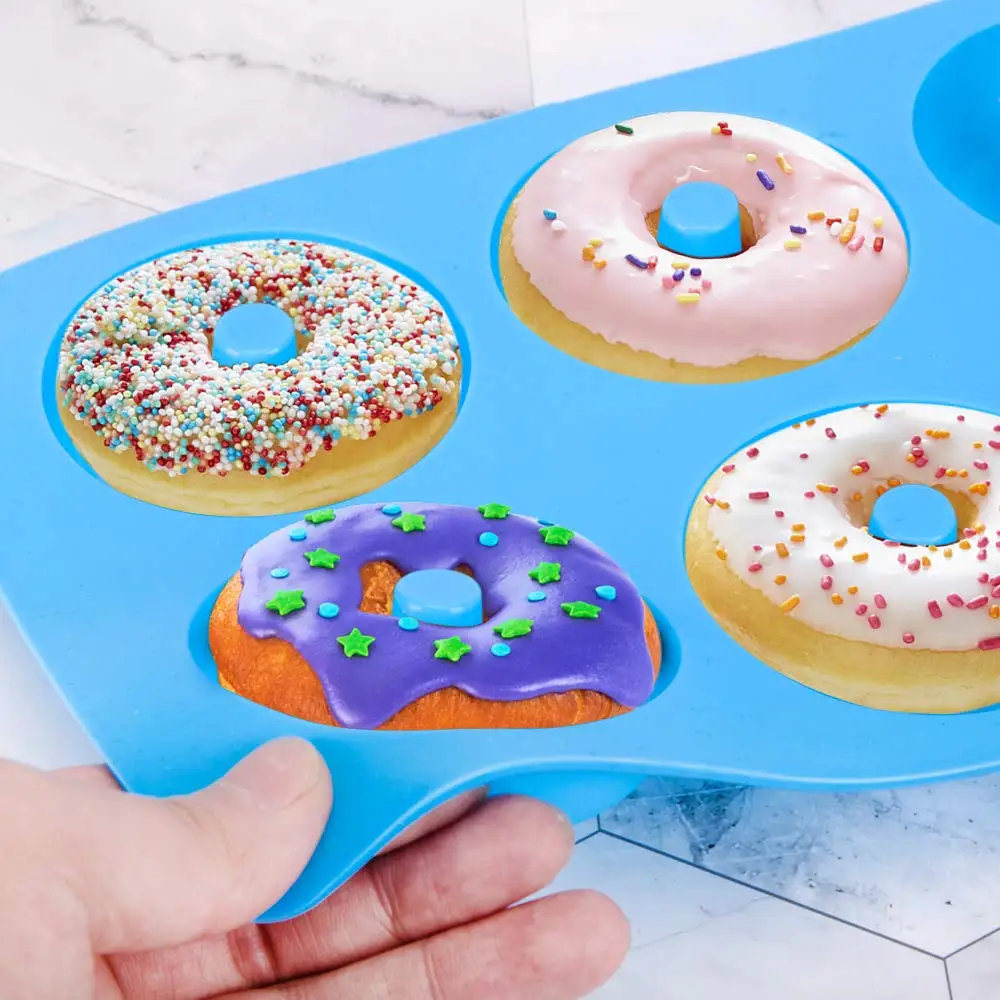 Loyang kue silikon 6 lubang, c - Donut Mold Silicone ulasan dan harga