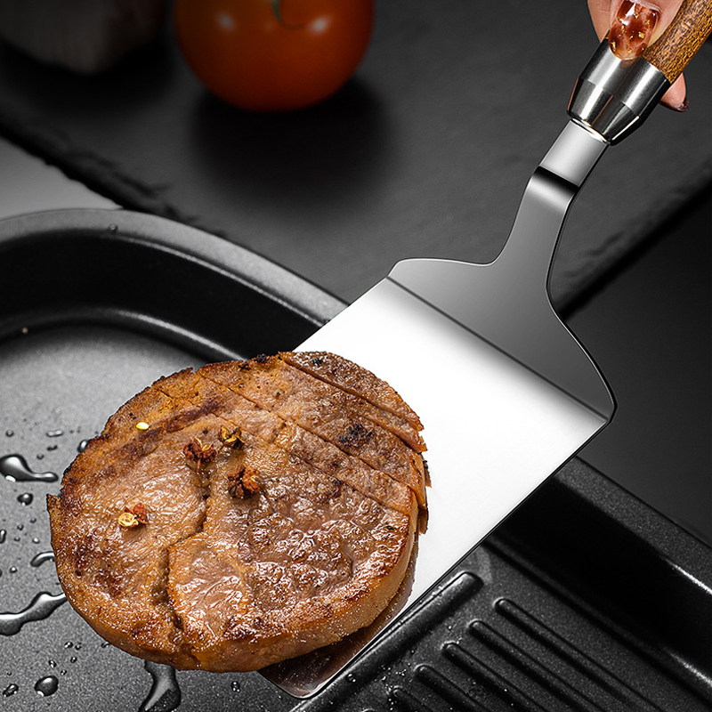 304 Spatula Steak Baja Tahan K - Okonomiyaki Spatula ulasan dan harga