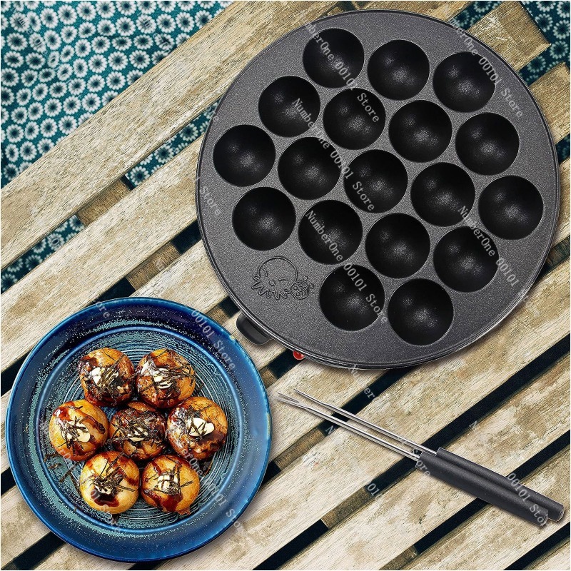 Mesin Pembuat Takoyaki Listrik - Takoyaki Grill Plate ulasan dan harga