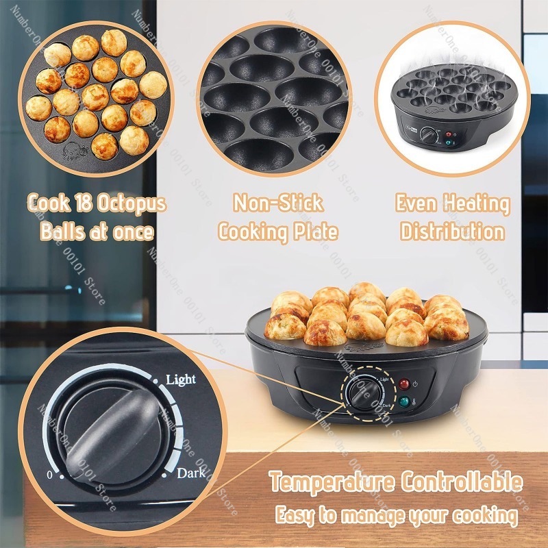 Mesin Pembuat Takoyaki Listrik - Takoyaki Grill Plate ulasan dan harga