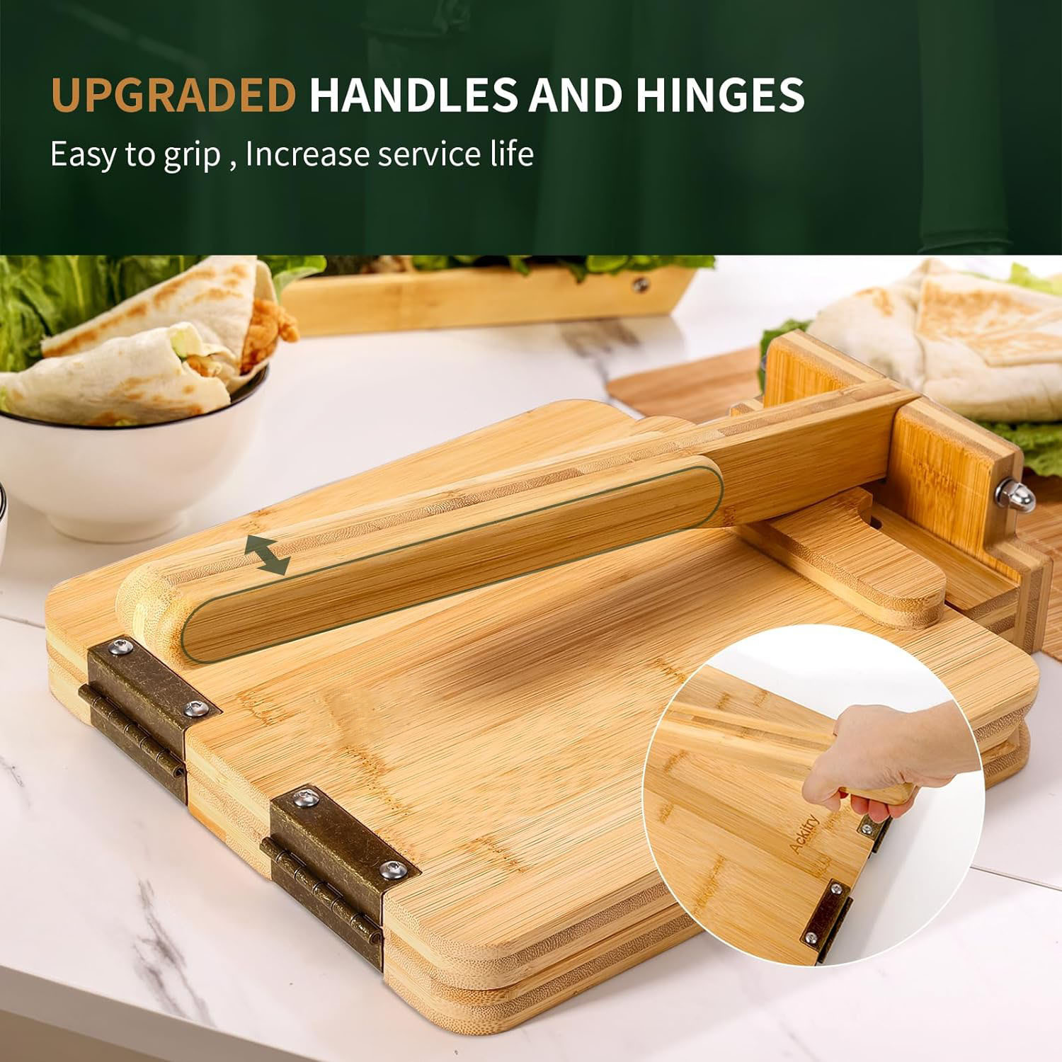 Alat pembuat tortilla dari bam - Dumpling Press Set ulasan dan harga