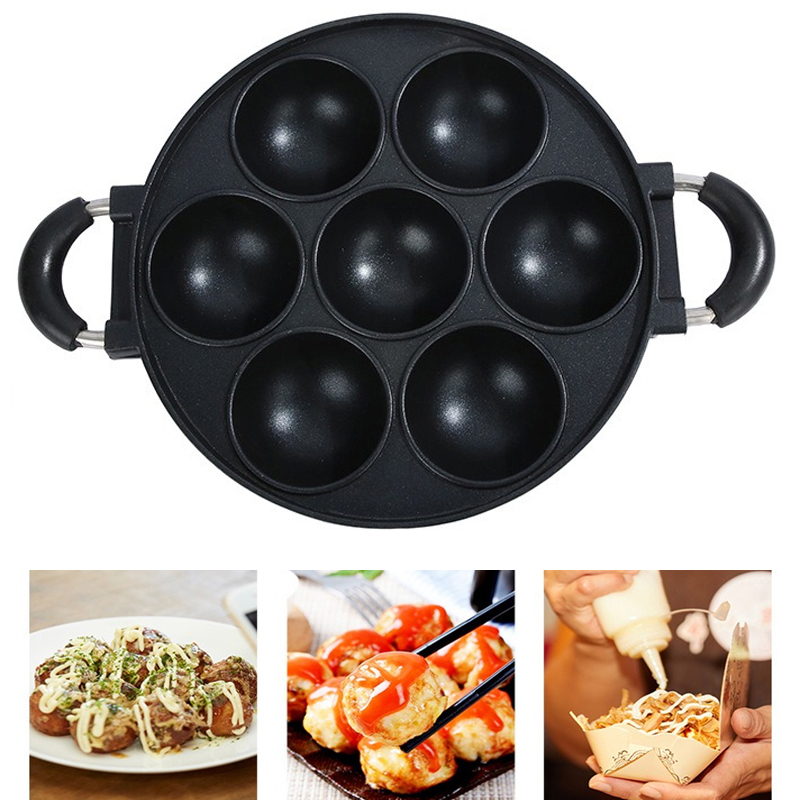 7 lubang panci memasak kue, om - Cast Iron Corn ulasan dan harga