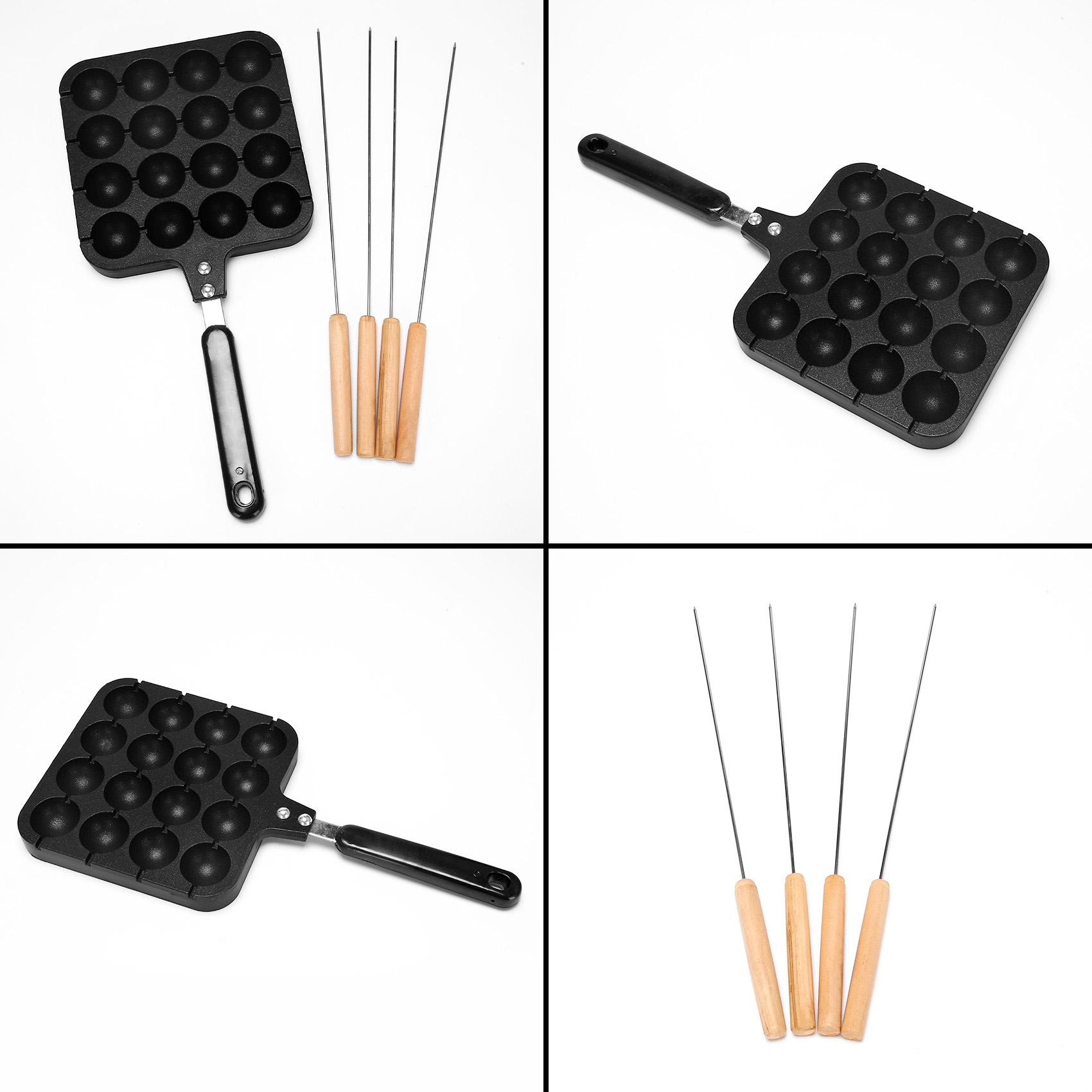 F-T 16 Lubang Aluminium Pembua - Takoyaki Grill Plate ulasan dan harga