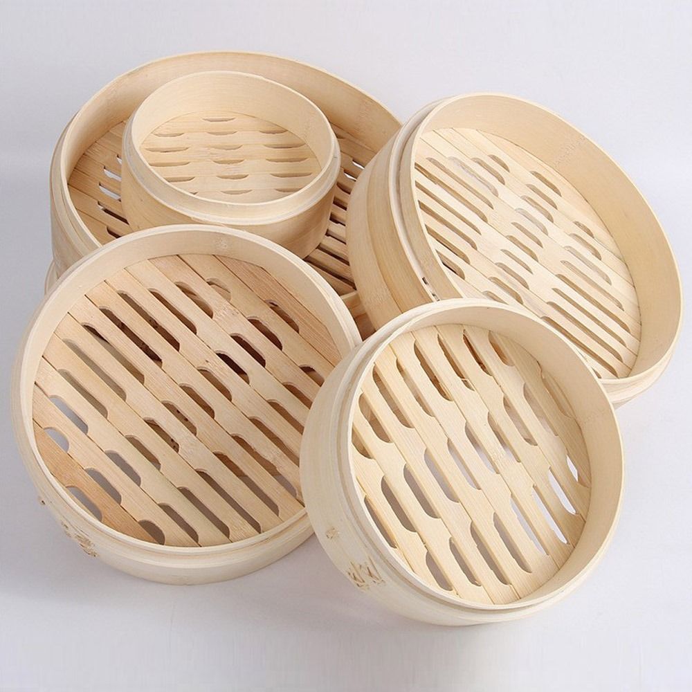 Keranjang Pengukus Cina Keranj - Bao Steamer Bamboo ulasan dan harga
