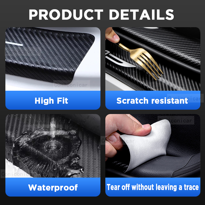 Pelindung Ambang Pintu Mobil C - Crepe Pan Carbon ulasan dan harga