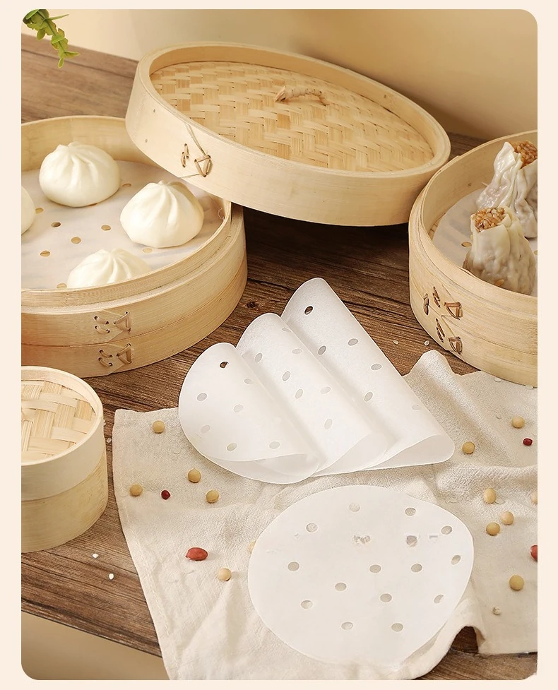 100Pcs Kertas Kukus Sekali Pak - Bao Steamer Bamboo ulasan dan harga