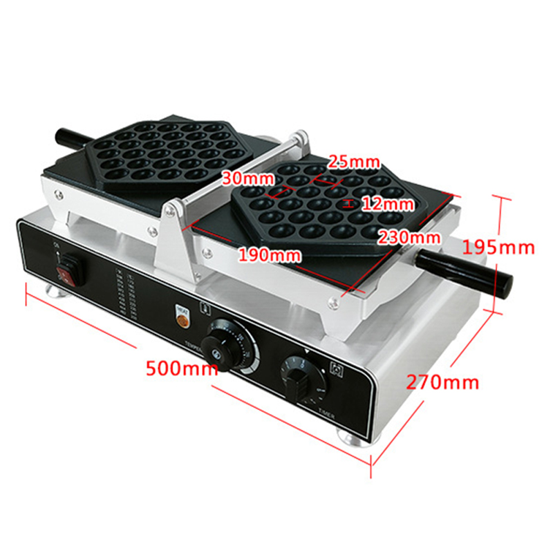 Pembuat Wafel 1500W Komersial  - Egg Waffle Pan ulasan dan harga