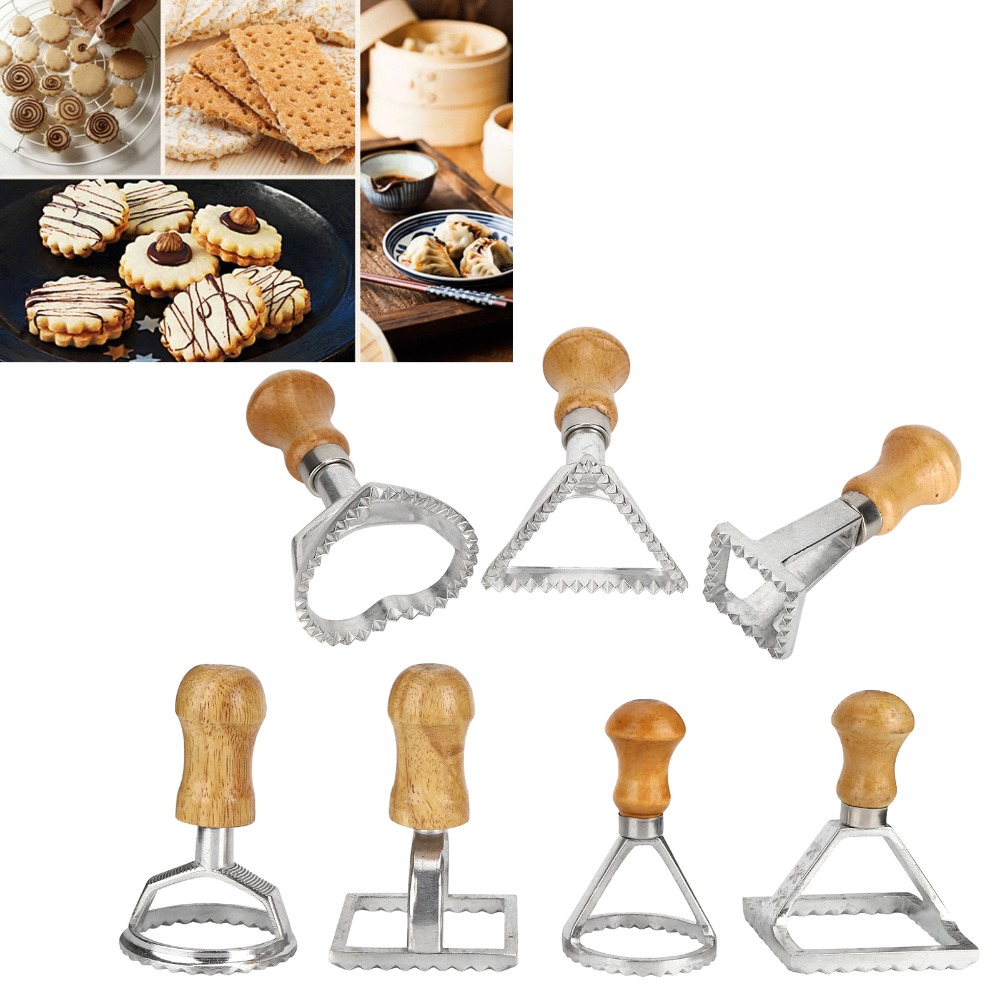 7PCS Set Pemotong Ravioli Indi - Dumpling Press Set ulasan dan harga