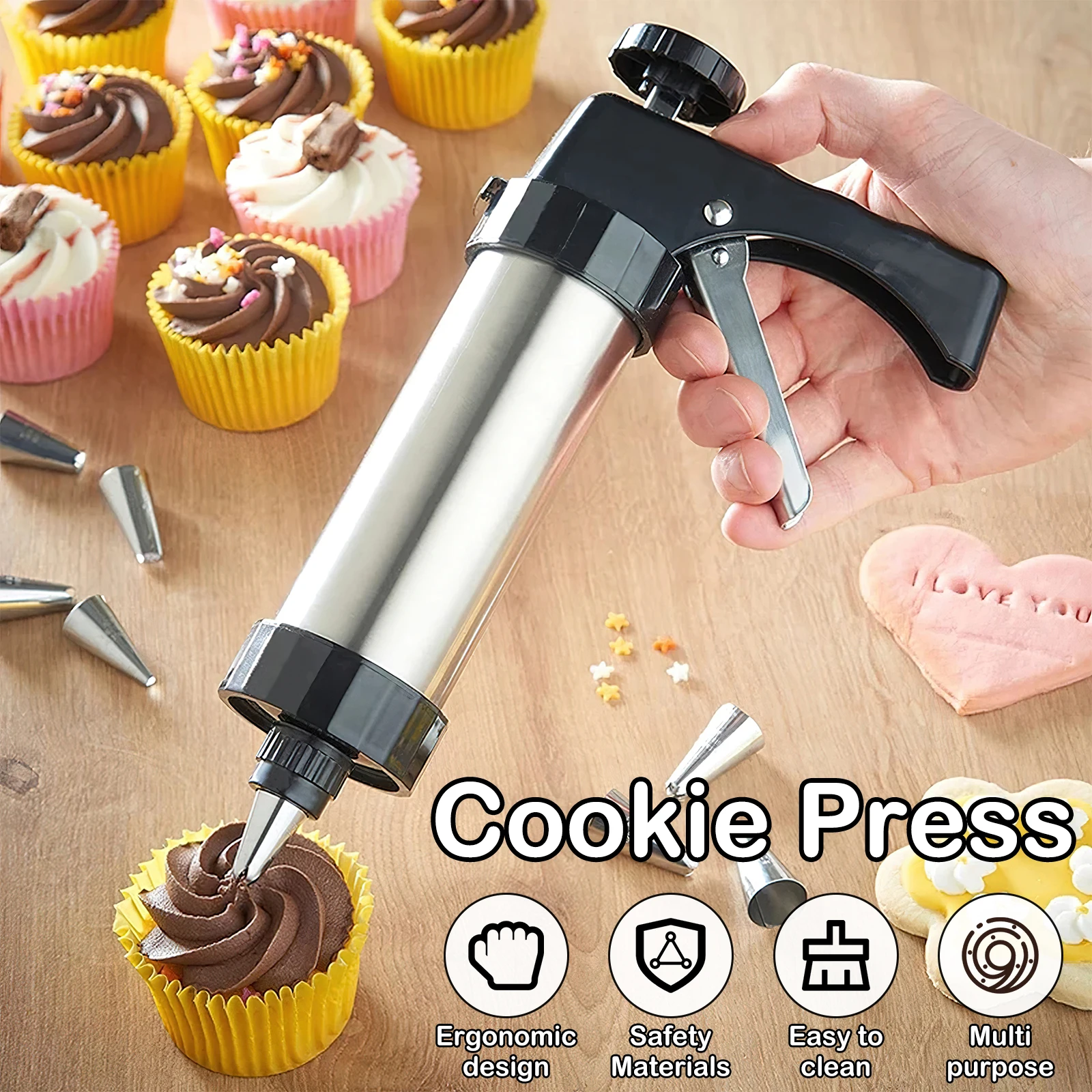 Alat Tekan Kue Natal dan Set T - Churros Maker Gun ulasan dan harga