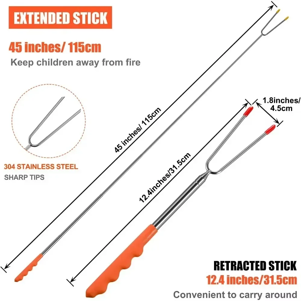 Alat barbekyu teleskopik, garp - Corn Dog Stick ulasan dan harga